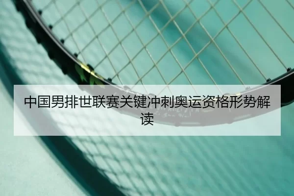 中国男排世联赛关键冲刺奥运资格形势解读